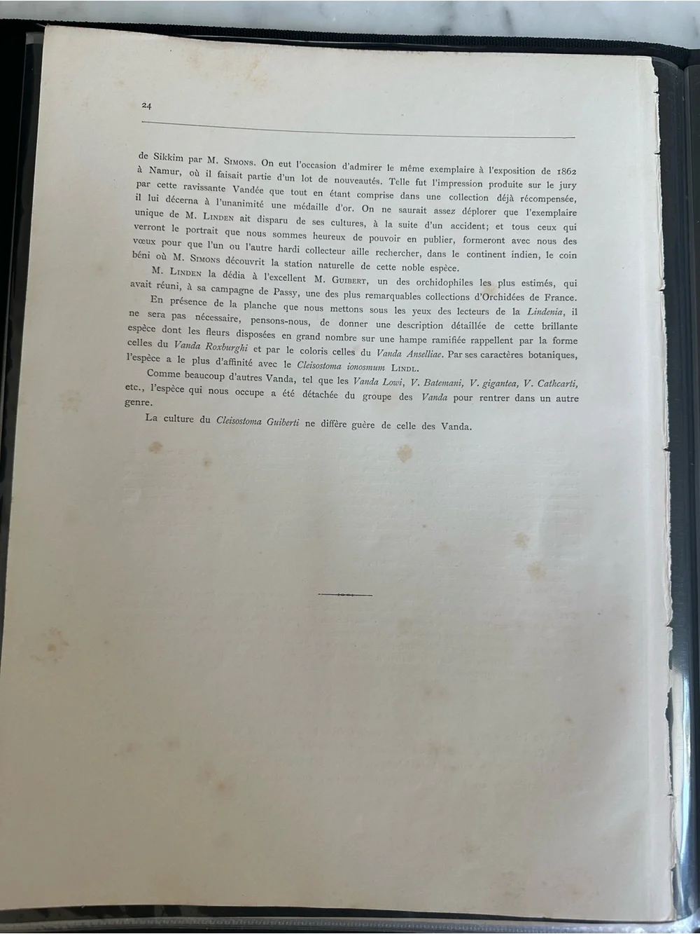 1885 Lindenia Iconographie des Orchidées, a legendary